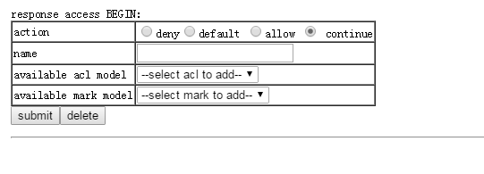 response access BEGIN